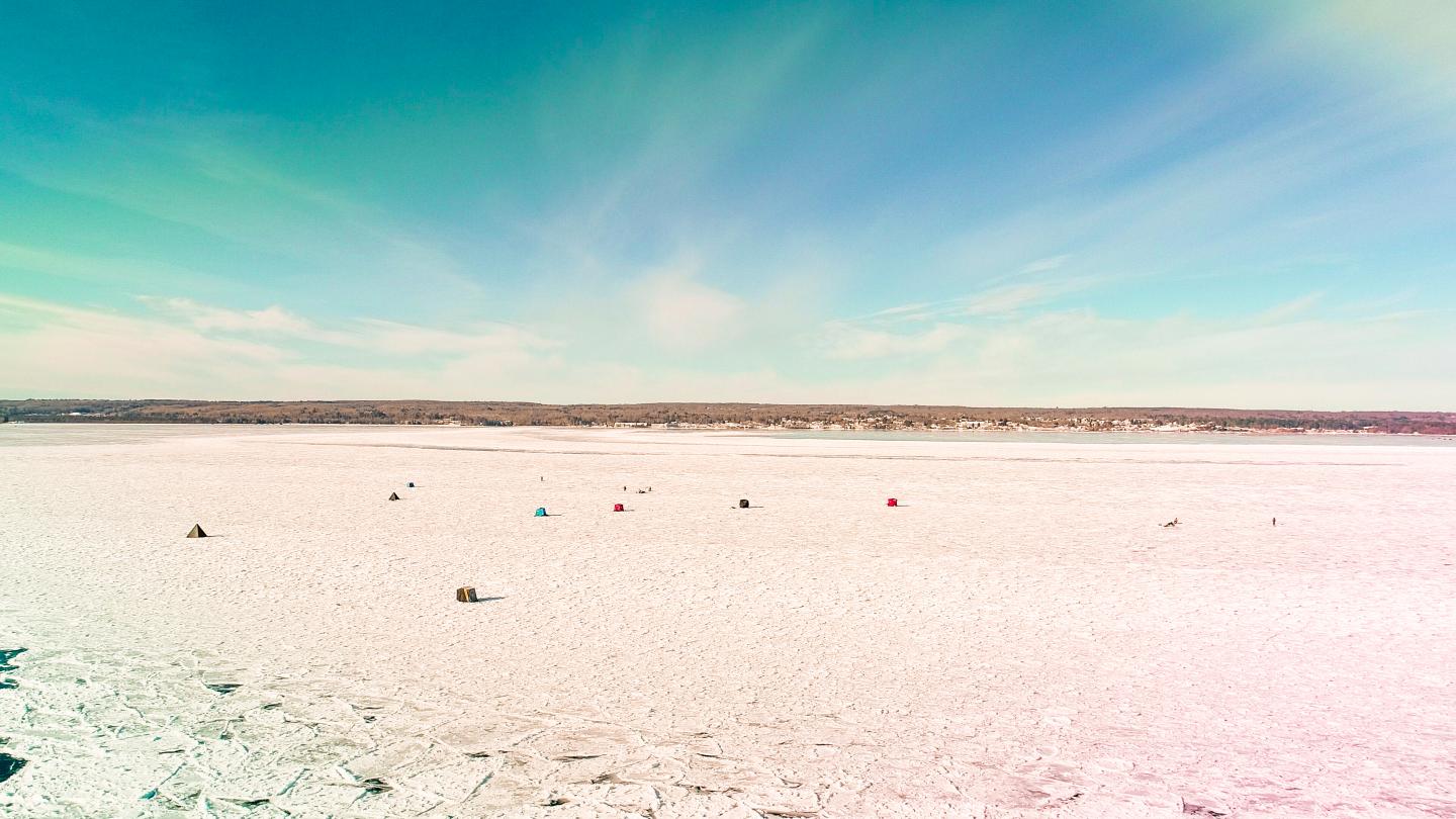 Ice Fishing on Lake Superior