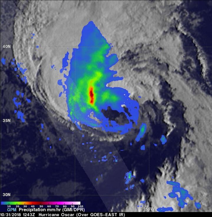 NASA sees Hurricane Oscar transitioning to ex EurekAlert!