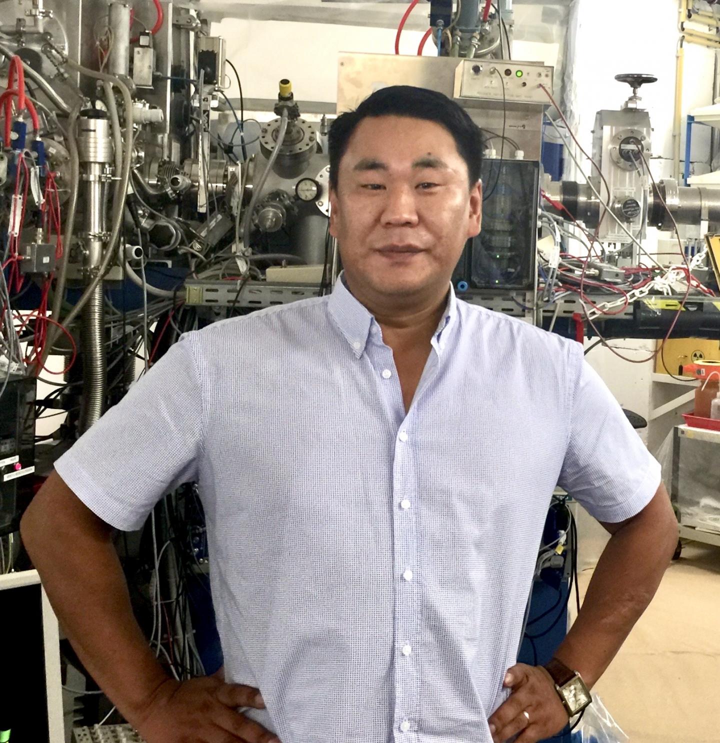 Experiment leader Dr. Jadambaa Khuyagbaatar