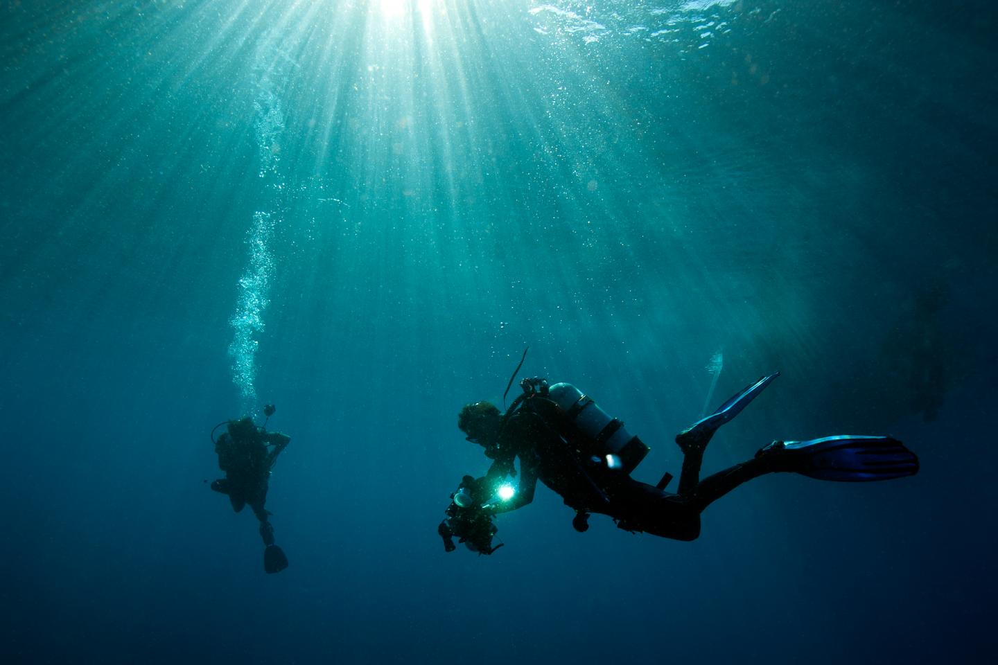 Divers on the Global Reef Expedition Mission to the Solomon Islands