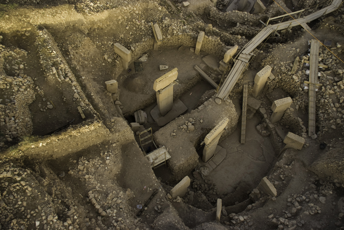 Göbekli Tepe (Turquie) : enclos D avec piliers en forme de T.