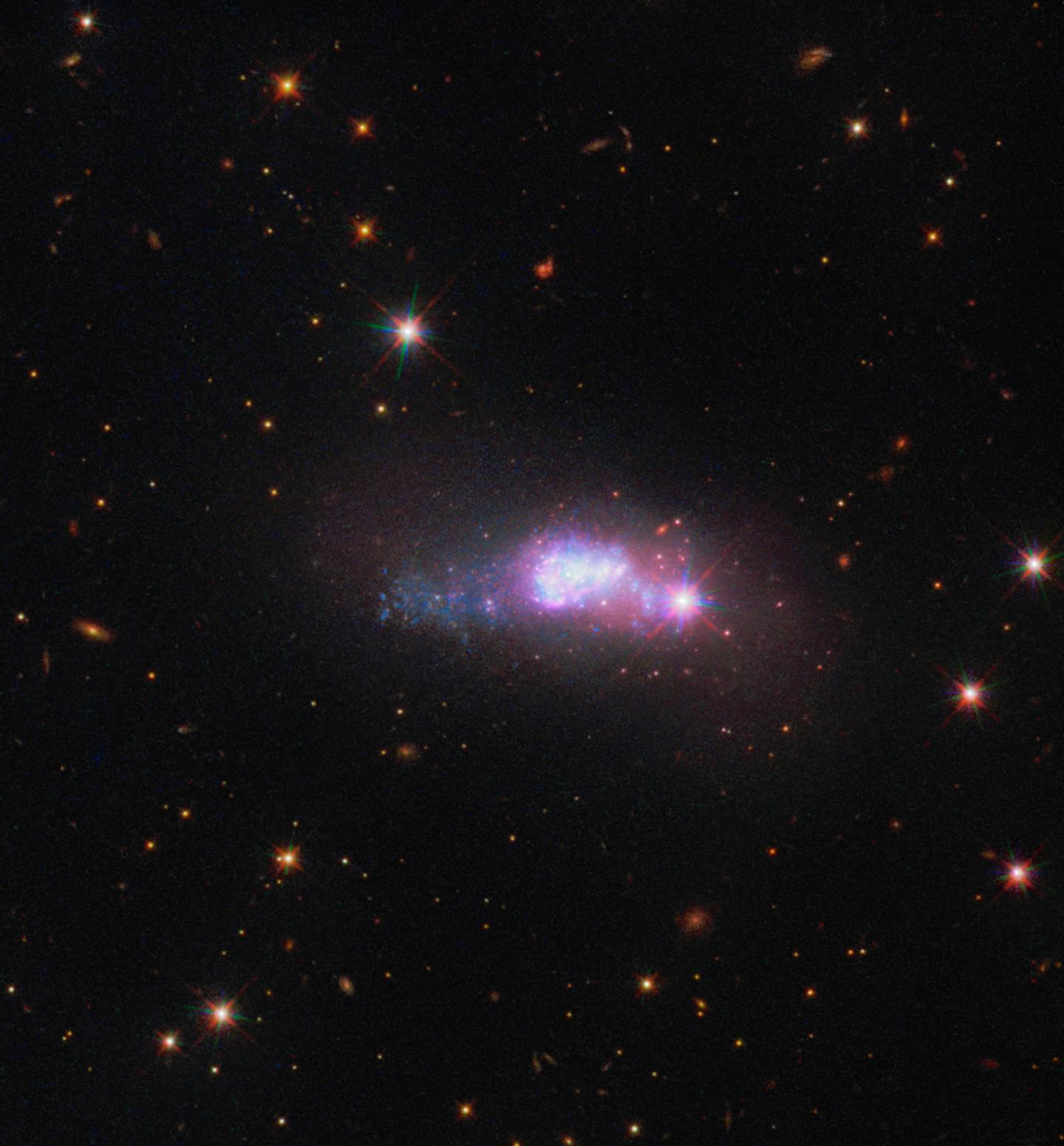 Hubble Spots a Lonely Blue Dwarf