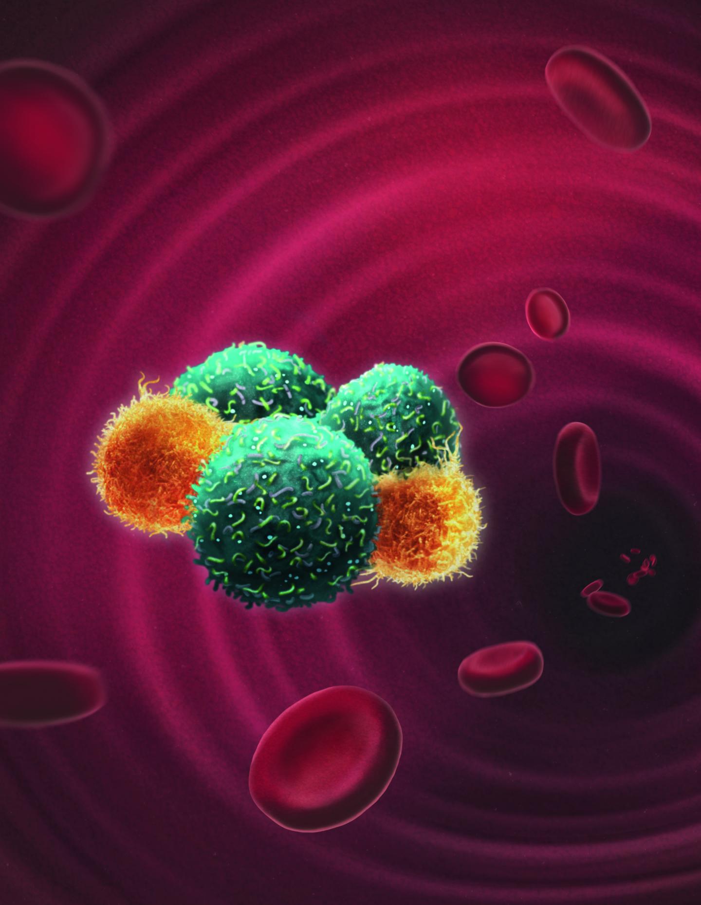 Artistic Representation of Circulating Tumor Cells