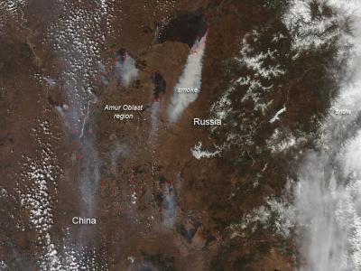 Fires in Eastern Russia