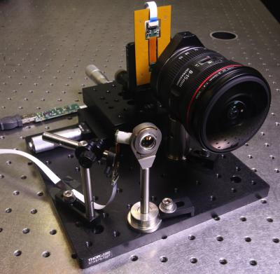 New Fiber-Coupled Monocentric Lens Camera