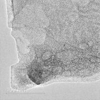 Transmission Electron Micrograph of graphene 2