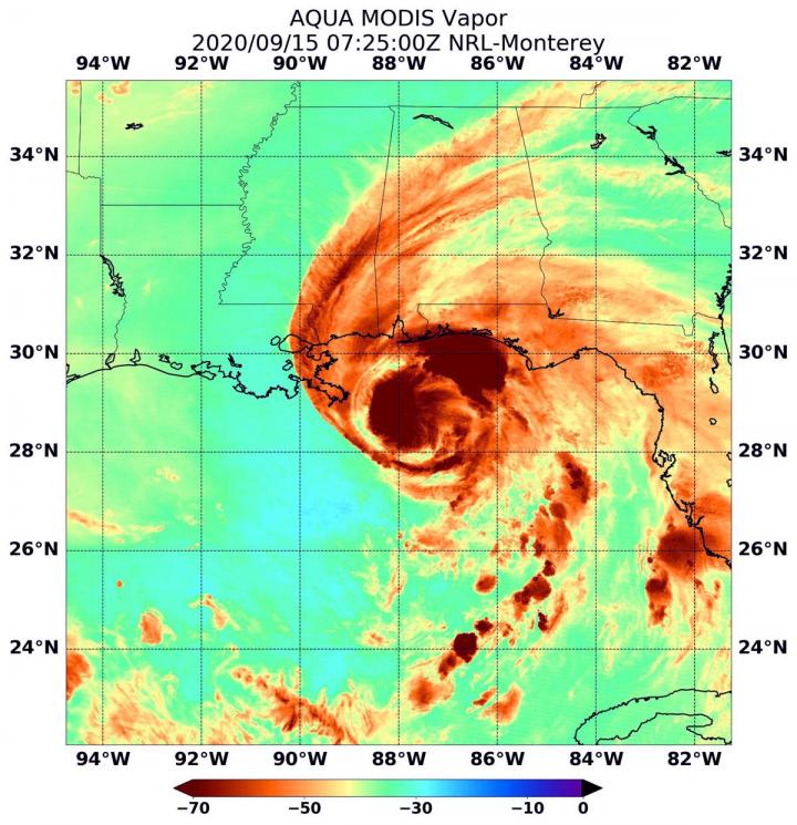 Water Vapor Levels in Sally