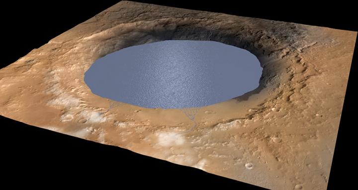 Gale Crater with Lake