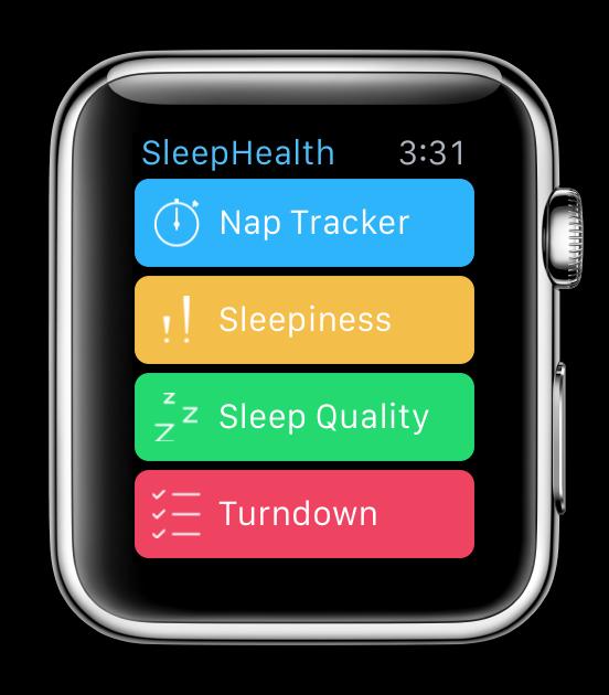 SleepHealth Watch Screen