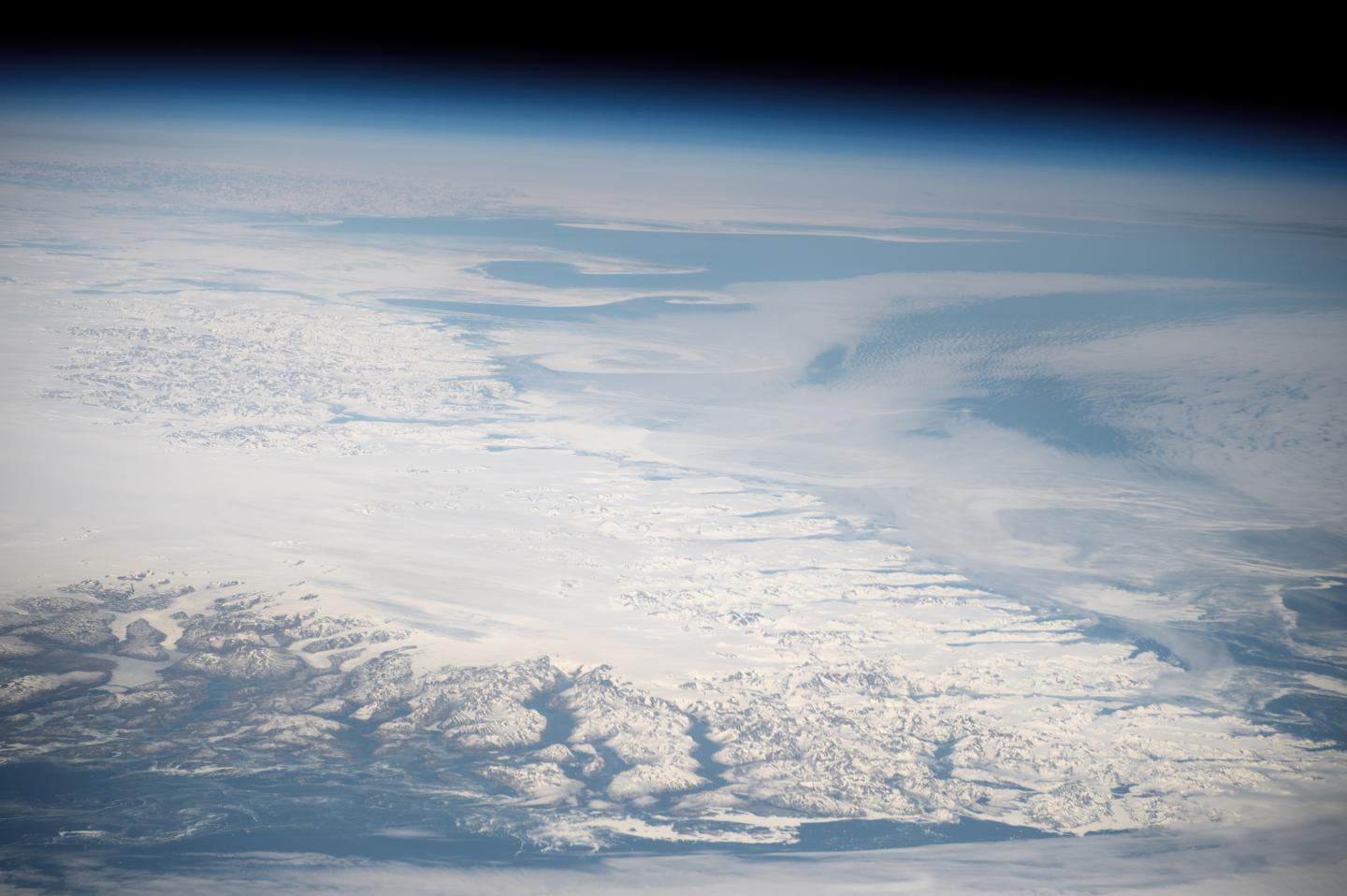 Southern Tip of Greenland from Space