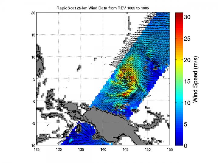 Rapidscat Image of Hagupit