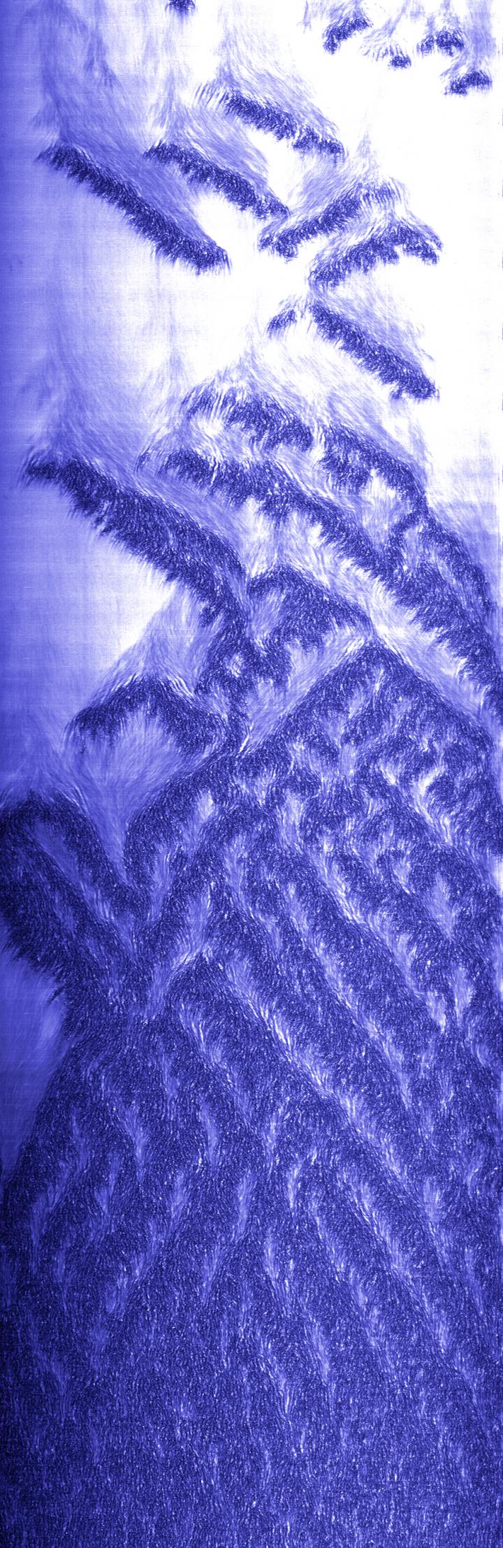 Spatio-Temporal Pattern of Turbulence in a Fluid Moving between 2 Plates