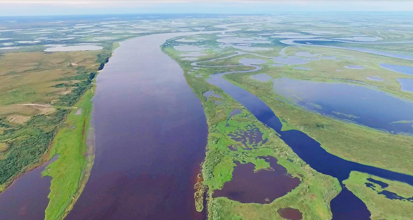 Taz River in Western Siberia