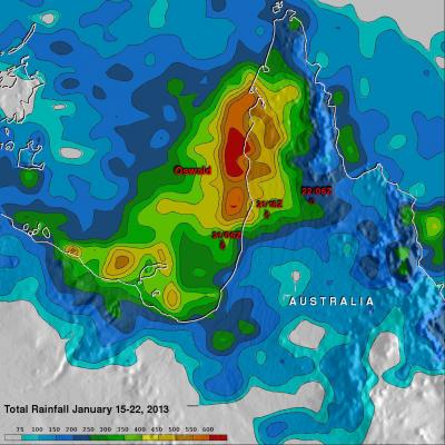 NASA TRMM Satellite Analysis of Oswald's Rainfall