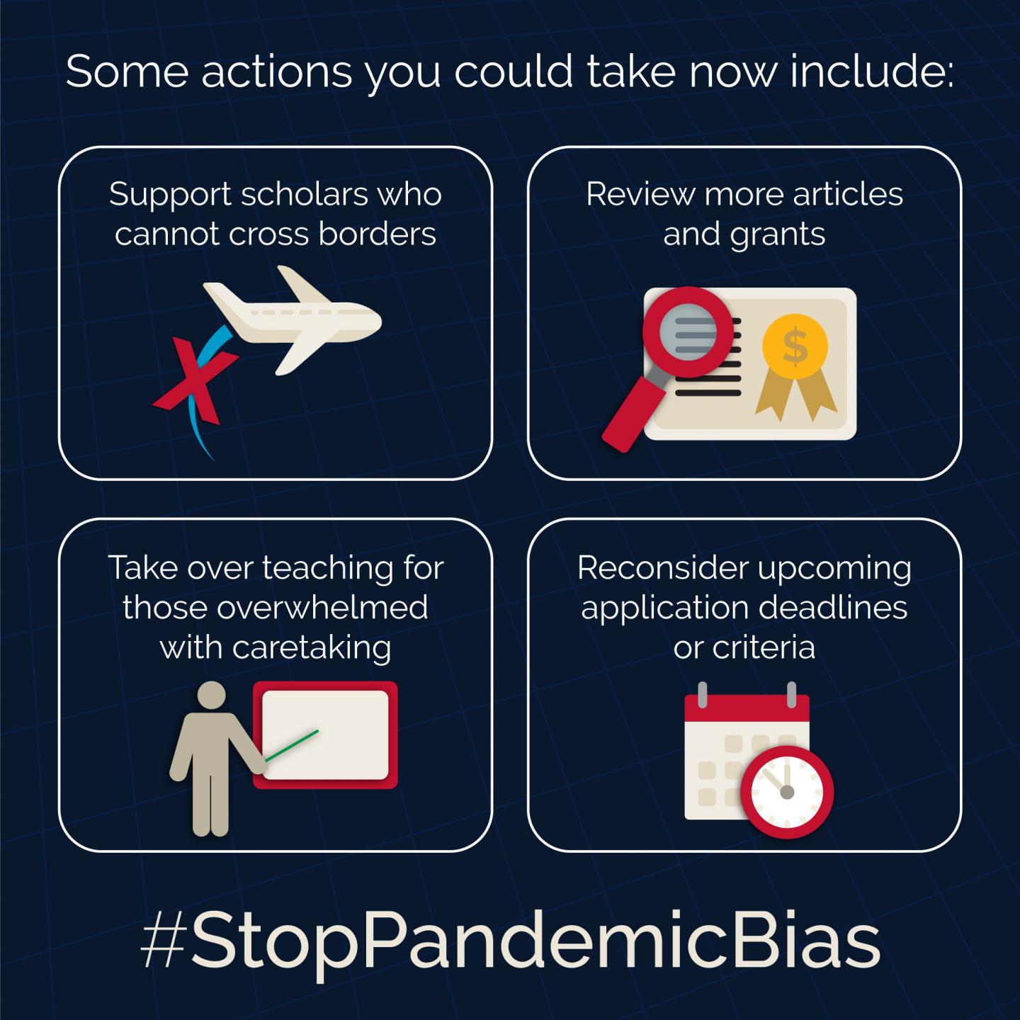 Actions to #StopPandemicBias