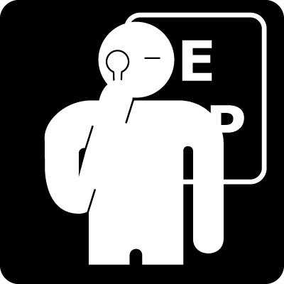 Health-Care Signage Symbol to Represent Ophthalmology Services