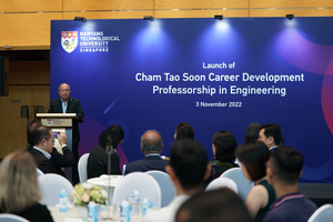 NTU Singapore, donors, raise S$3 million for a new Professorship in tribute to the University’s founding President