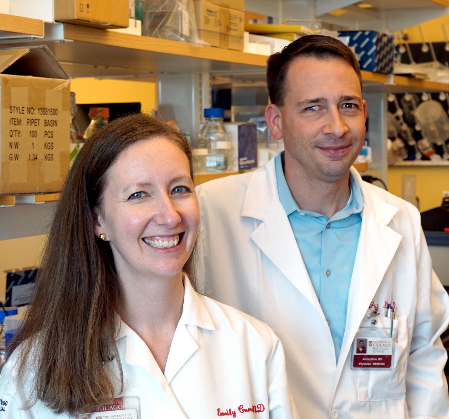 Drs. Emily Curran and Justin Kline, University of Chicago Medical Center