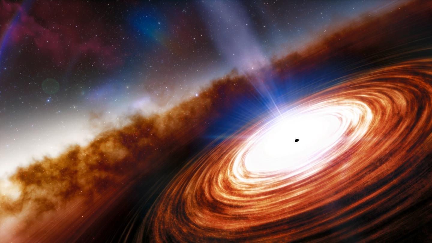 Artist's impression of quasar J0313-1806