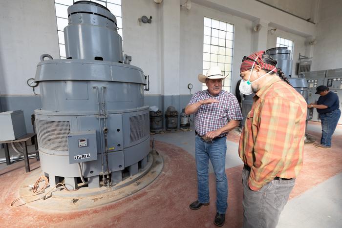 Shots of the Fort Hall water system.