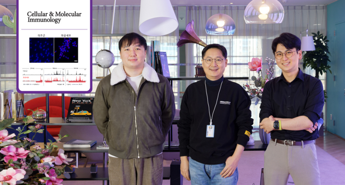 Professor Sung Ho Park (center) and his research team at UNIST.