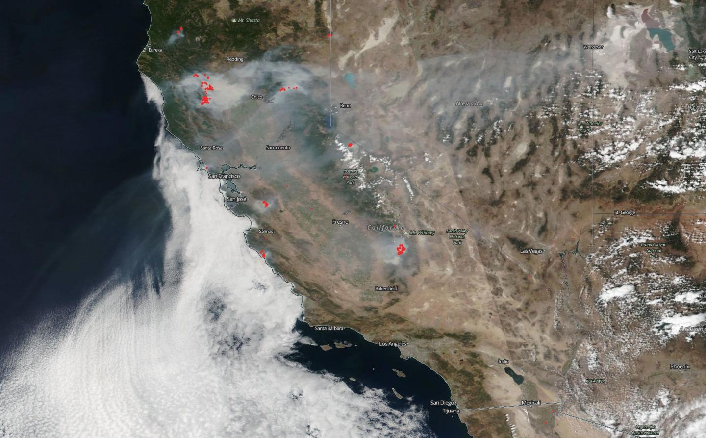 Smoky Skies Over California