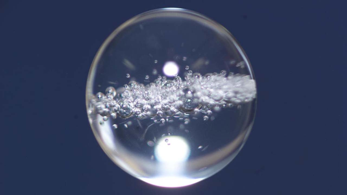 Water Bubble in Space