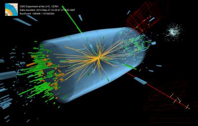 CERN CMS Higgs Boson Search Experiment Image