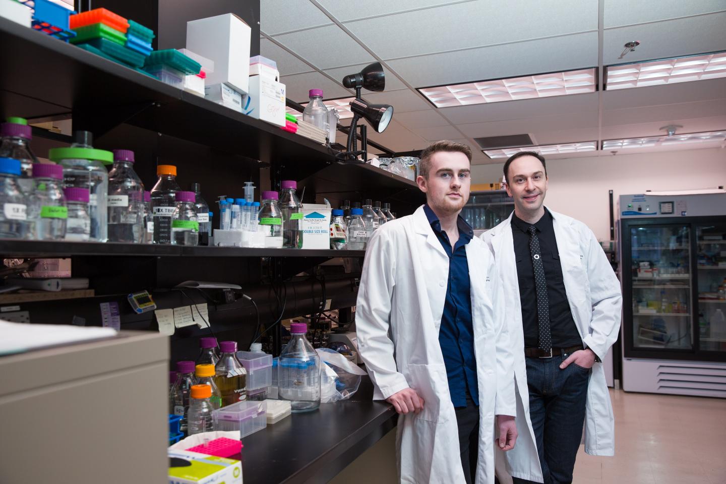Dr. Aaron Goodarzi and Fintan Stanley, University of Calgary 