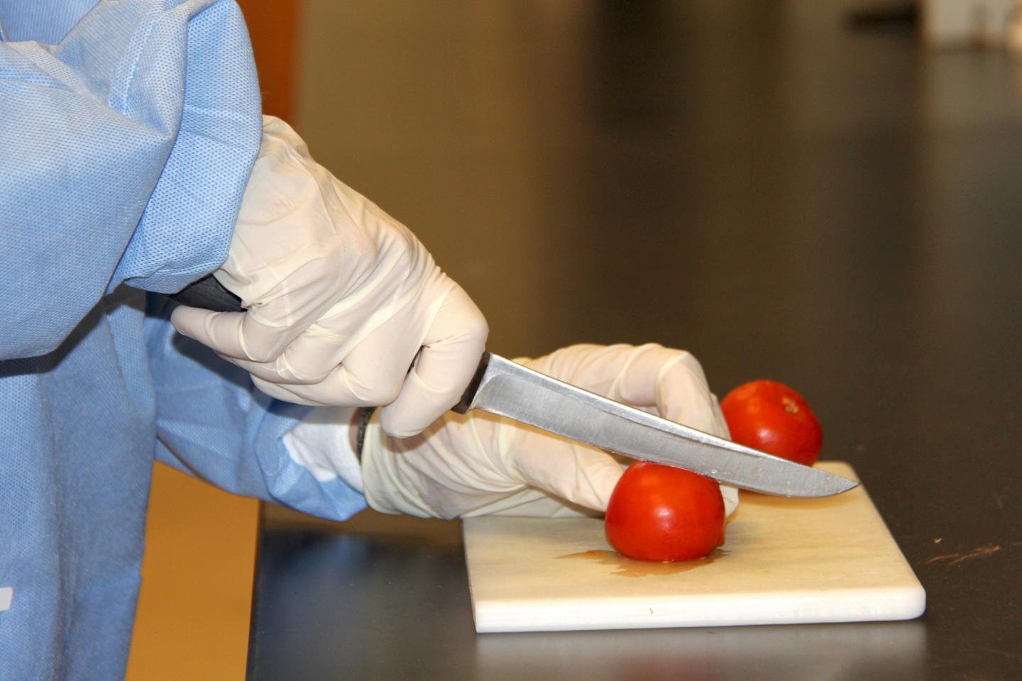 Cutting a Tomato