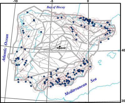 Potential for Earthquakes Map