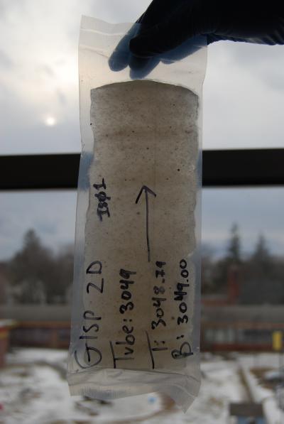 Piece of the GISP2 Ice Core