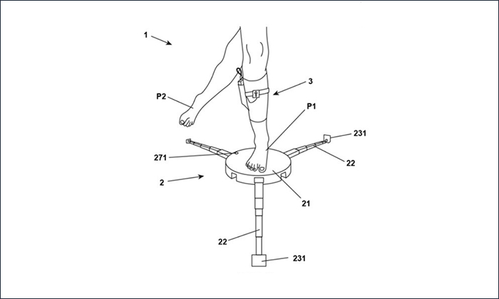 获得新发明膝关节康复装置专利