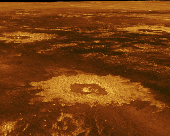Surface of Venus, observed by NASA's Magellan (Magalhães) spacecraft.