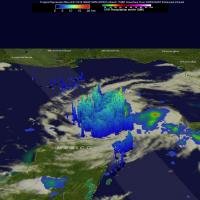 A 3-D Image of Tropical Depression 9