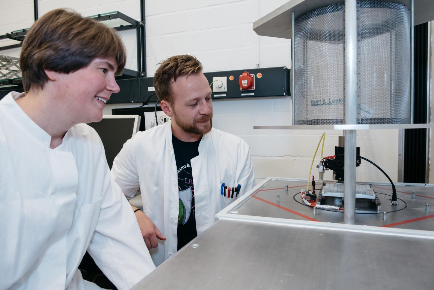 The Researchers in their Laboratory