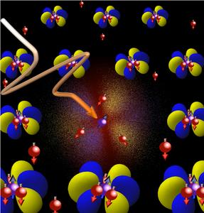 Artist's view of a quasiparticle,