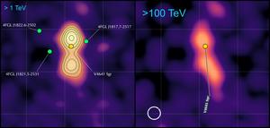 Sources of high-energy cosmic rays in the vicinity of the microquasar V4641 Sag