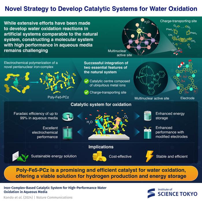 Novel Strategy to develop catalytic systems for water oxidation