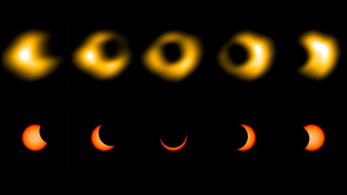 Oct. 14 Radio Images Solar Eclipse