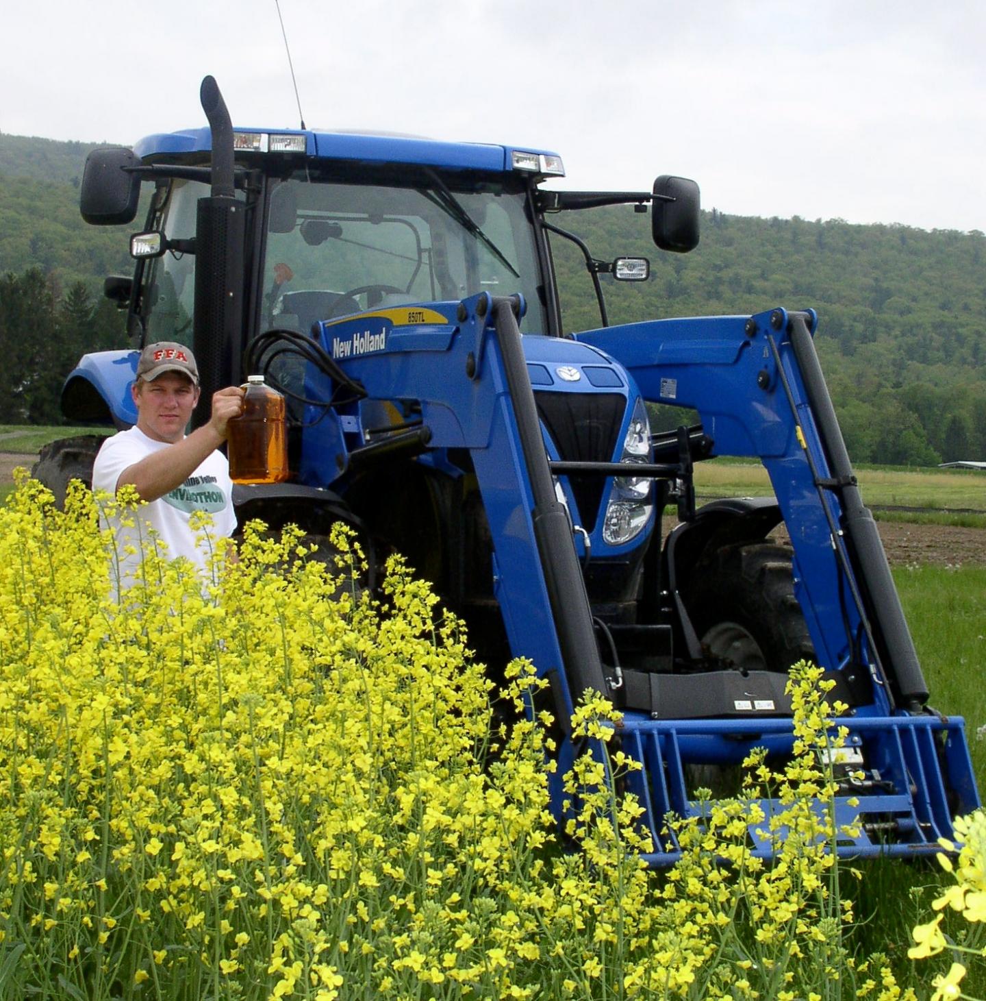 Canola Fueled Tractor