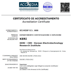 [Figure1] Accreditation Certificate