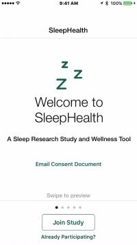 SleepHealth App Screen