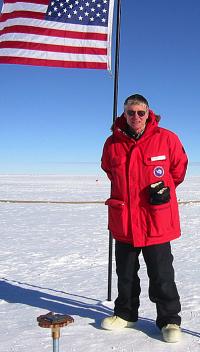 UD's Thomas Gaisser at South Pole in Summer