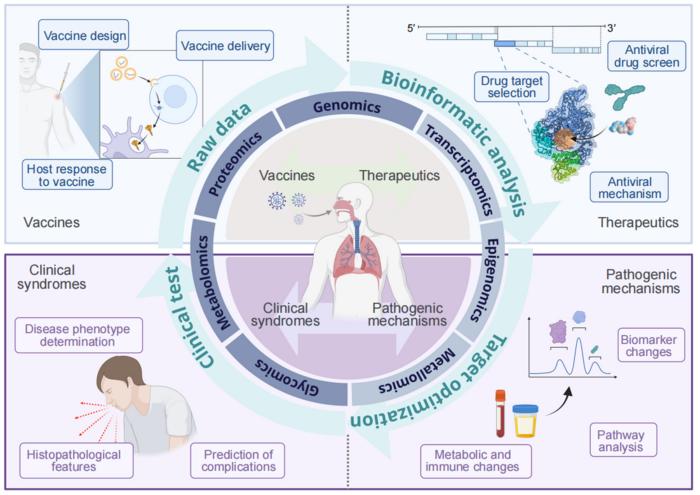Multi-omics approaches facilitate drug and vaccine development.