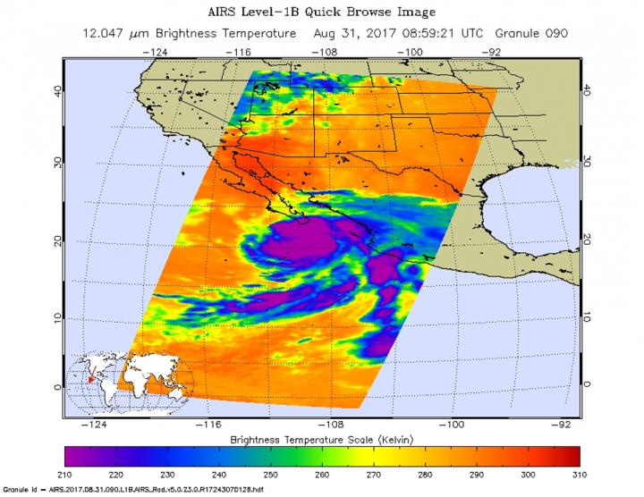 AIRS Image of Lidia [IMAGE] EurekAlert! Science News Releases