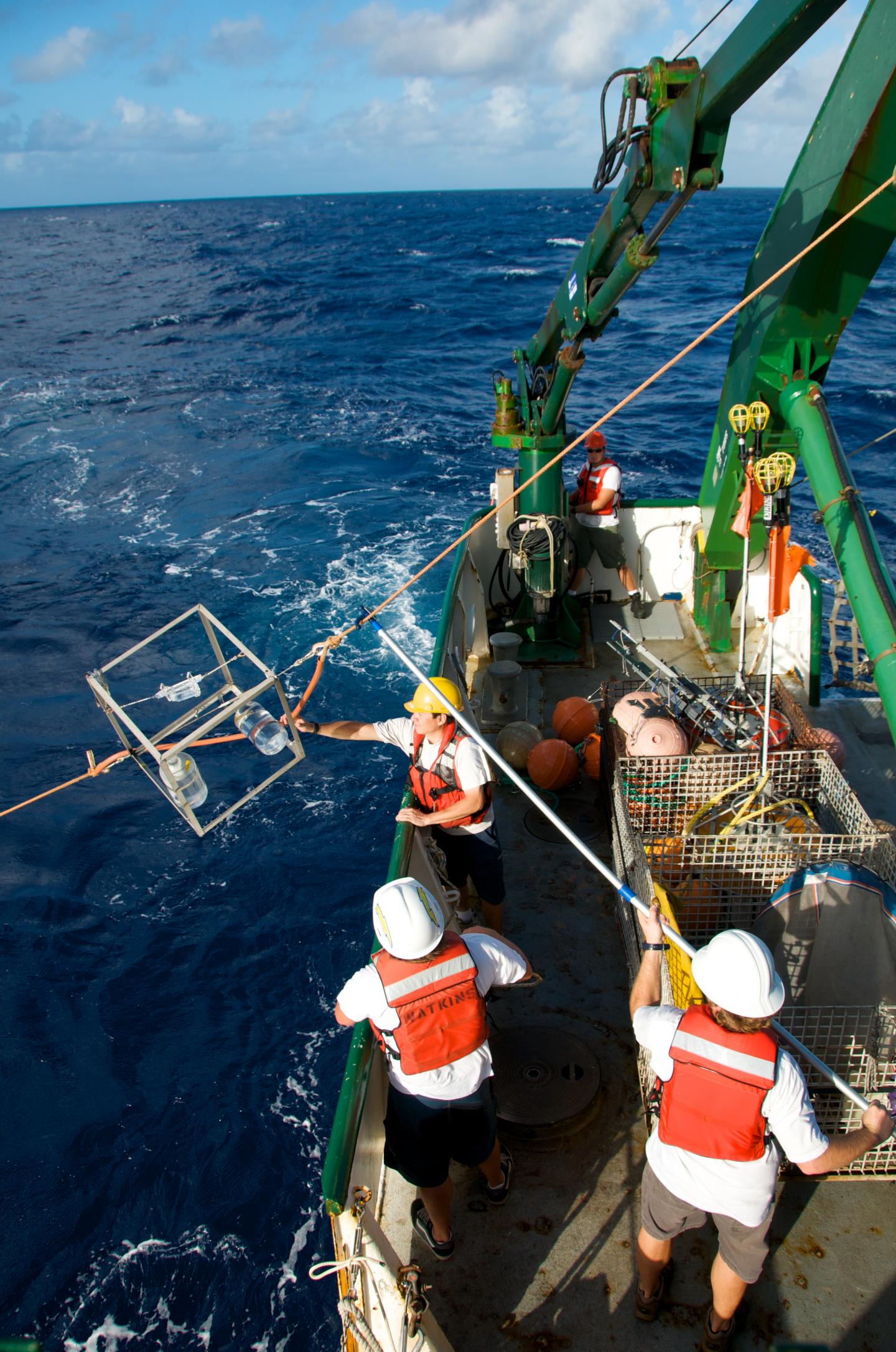 Hawaii Ocean Time-series Program Scientists at Work in the North Pacific Ocean