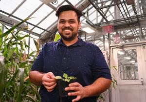 Brookhaven Lab biologist Sanket Anaokar