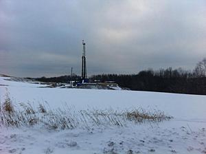 A Drilling Rig in Carroll County, Ohio