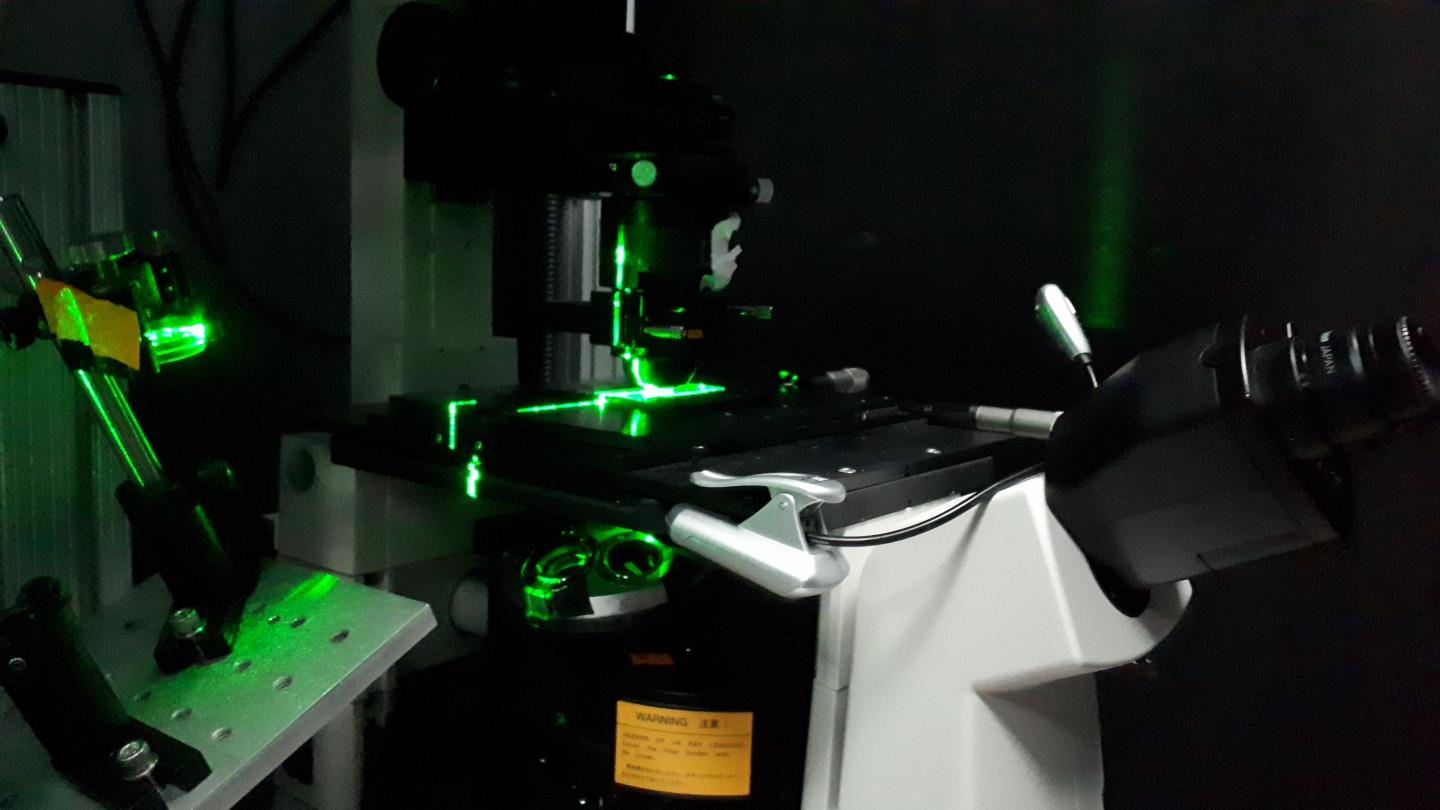 High Resolution Microscopy and Laser Optical Tweezers